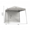 10 x 10 Feet Pop Up Tent Slant Leg Canopy with Roll-up Side Wall - Gallery View 16 of 60
