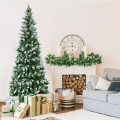 5 / 6 / 7.5 Feet Artificial Pencil Christmas Tree with Pine Cones - Gallery View 20 of 28