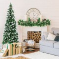 5 / 6 / 7.5 Feet Artificial Pencil Christmas Tree with Pine Cones - Gallery View 11 of 28