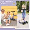 2-in-1 Kids Kick Scooter with Flash Wheels for Girls and Boys from 1.5 to 6 Years Old - Gallery View 28 of 30