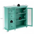 Buffet Sideboard Table Kitchen Storage Cabinet with Drawers and Doors