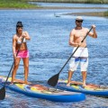 Inflatable Stand Up Paddle Board with Backpack Aluminum Paddle Pump - Gallery View 6 of 22