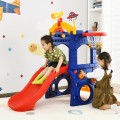 6-in-1 Freestanding Kids Slide with Basketball Hoop and Ring Toss - Gallery View 7 of 12