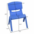 4-pack Colorful Stackable Plastic Children Chairs - Gallery View 4 of 6