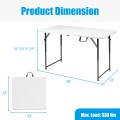 4 Feet Adjustable Camping and Utility Folding Table - Gallery View 4 of 11