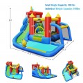 Inflatable Bouncer Bounce House with Water Slide Splash Pool without Blower - Gallery View 4 of 12