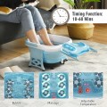 Foldable Foot Spa Bath Motorized Massager with Bubble Red Light Timer Heat