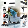 Folding Aluminium Adjustable Kick Scooter with Shoulder Strap - Gallery View 9 of 26
