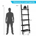 5-Tier Ladder Shelf with Open Shelves for Living Room Home Office - Gallery View 16 of 24