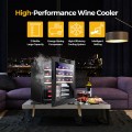 21 Bottle Compressor Wine Cooler Refrigerator with Digital Control - Gallery View 7 of 10