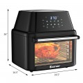 19 qt Multi-functional Air Fryer Oven 1800 W Dehydrator Rotisserie - Gallery View 6 of 48