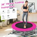 38-Inch Rebounder Trampoline with Padding and Springs for Adults and Kids - Gallery View 11 of 21