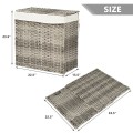 Hand-woven Foldable Rattan Laundry Basket - Gallery View 16 of 24