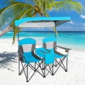 Portable Folding Camping Canopy Chairs with Cup Holder - Gallery View 6 of 35