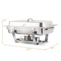 2 Packs Stainless Steel Full-Size Chafing Dish - Gallery View 4 of 11