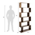 6-Tier S-Shaped  Style Storage Bookshelf - Gallery View 15 of 34