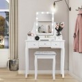 Vanity Table Set with Rectangular Mirror - Gallery View 32 of 35