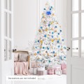 6/7.5/9 Feet White Christmas Tree with Metal Stand - Gallery View 18 of 36