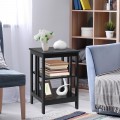 3-Tier Nightstand Sofa Side Table with Baffles and Round Corners - Gallery View 1 of 39