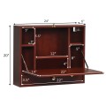 Wall Mounted Folding Laptop Desk Hideaway Storage with Drawer - Gallery View 16 of 32