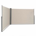 237 x 71 Inch Patio Retractable Double Folding Side Awning Screen Divider - Gallery View 6 of 12