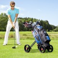 4 Wheel Folding Golf Pull Push Cart Trolley - Gallery View 1 of 9