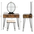 Industrial Makeup Dressing Table with 3 Lighting Modes - Gallery View 18 of 39
