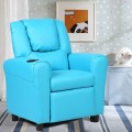 Children's PU Leather Recliner Chair with Front Footrest - Gallery View 18 of 62