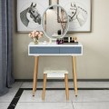 Touch Screen Vanity Makeup Table Stool Set with Lighted Mirror - Gallery View 20 of 36