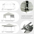 17 x 10 Feet Foldable Pop Up Canopy with Adjustable Dual Awnings - Gallery View 33 of 48