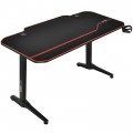 55 Inch Gaming Desk with Free Mouse Pad with Carbon Fiber Surface - Gallery View 3 of 12