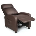 Recliner Massage Wingback Single Chair with Side Pocket - Gallery View 28 of 36
