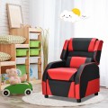 Kids Youth PU Leather Gaming Sofa Recliner with Headrest and Footrest - Gallery View 27 of 65
