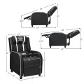 Single Gaming Recliner Chair with Massage Function
