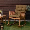 Tufted Patio High Back Chair Cushion with Non-Slip String Ties - Gallery View 60 of 81