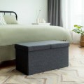 30-Inch Folding Storage Ottoman with Lift Top