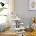 4-Step Pet Stairs Carpeted Ladder Ramp Scratching Post Cat Tree Climber - Gallery View 1 of 11