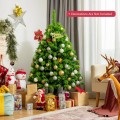 4.5/6.5/7.5 Feet Unlit Artificial Christmas Tree with Metal Stand - Gallery View 13 of 31