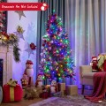 6/7/8 Feet Christmas Tree with 2 Lighting Colors and 9 Flash Modes - Gallery View 18 of 36
