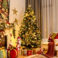 Pre-Lit Artificial Christmas Tree wIth Ornaments and Lights - Gallery View 1 of 13