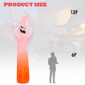 12 Feet Halloween Inflatable Decoration with Built-in LED Lights - Gallery View 4 of 11