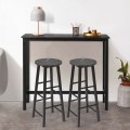 47 Inch Pub Dining Bar Bistro Table with Marble Top - Gallery View 18 of 24