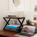 Desktop Printer Stand 2 Tiers Storage Shelves with Anti-Skid Pads - Gallery View 1 of 24