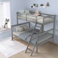 Twin Over Full Bunk Bed with Ladder and Guardrail - Gallery View 17 of 35