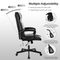 Swivel PU Leather Office Gaming Chair with Padded Armrest - Gallery View 11 of 36
