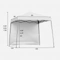 10 x 10 Feet Pop Up Tent Slant Leg Canopy with Roll-up Side Wall - Gallery View 52 of 60