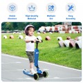 2-in-1 Kids Kick Scooter with Flash Wheels for Girls and Boys from 1.5 to 6 Years Old - Gallery View 12 of 30