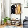 5-In-1 Bamboo Coat Rack Shoe Bench Entryway Hall Tree with Storage Box - Gallery View 2 of 12