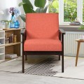 Mid-Century Retro Fabric Accent Armchair for Living Room - Gallery View 26 of 60