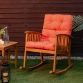 Tufted Patio High Back Chair Cushion with Non-Slip String Ties - Gallery View 19 of 81